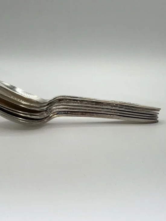 Oneida SL & GH Rogers Silverplate 1948 PRESENTATION Seven (7 ) 6” Teaspoons - Picture 11 of 12